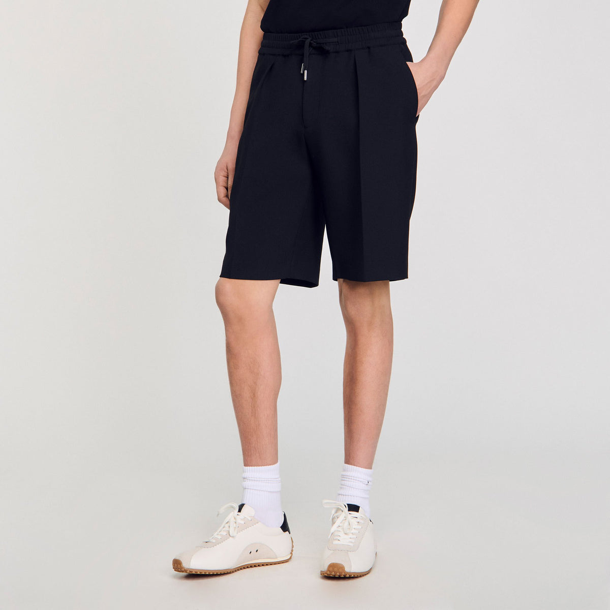 Sandro Jersey Bermuda shorts