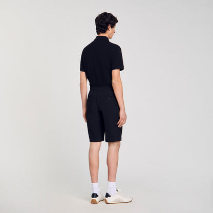 Sandro Jersey Bermuda shorts