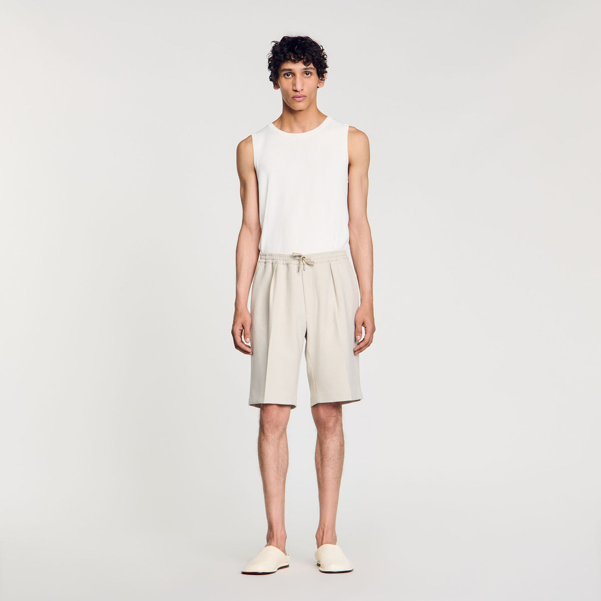 Sandro Jersey Bermuda shorts