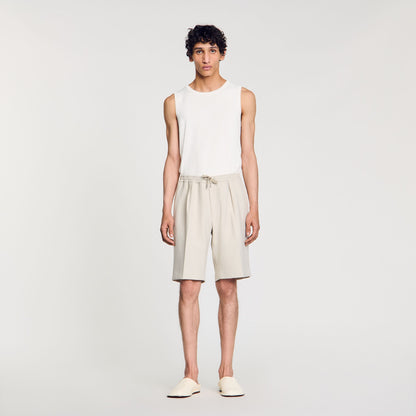 Sandro Jersey Bermuda shorts