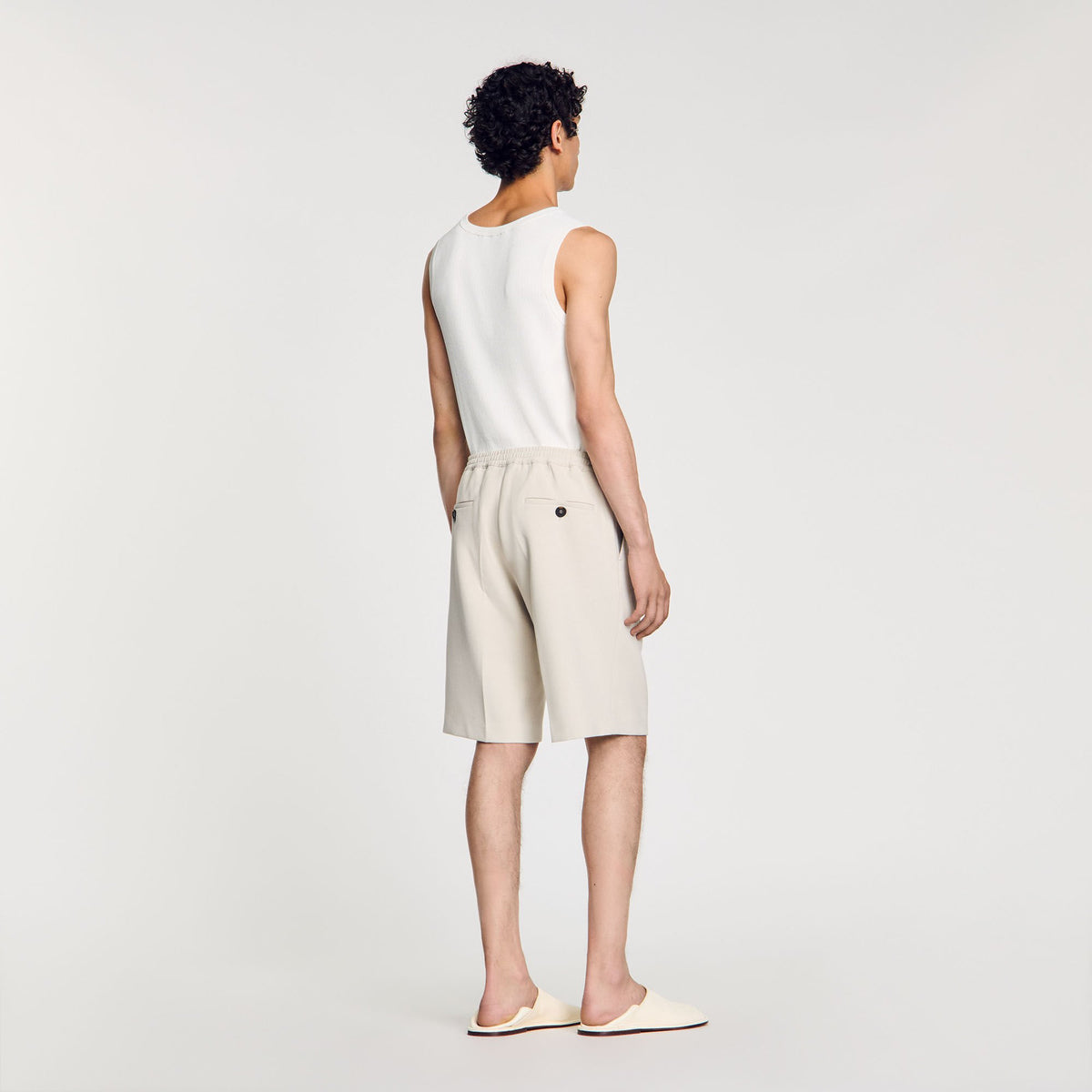 Sandro Jersey Bermuda shorts
