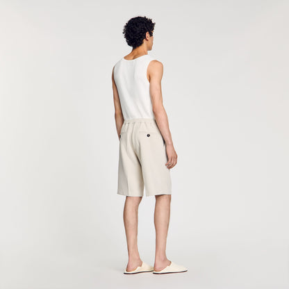 Sandro Jersey Bermuda shorts