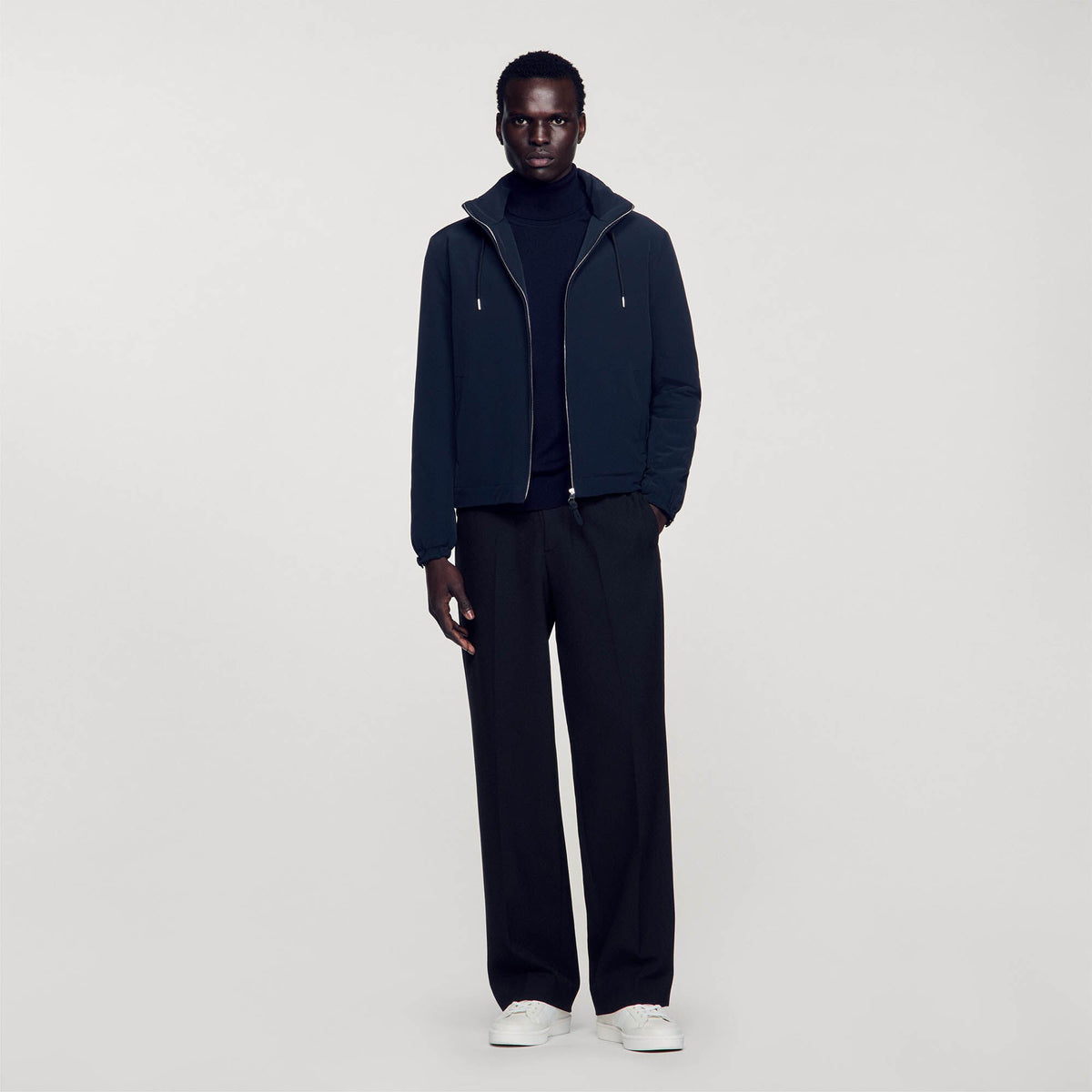 Sandro Technical fabric jacket