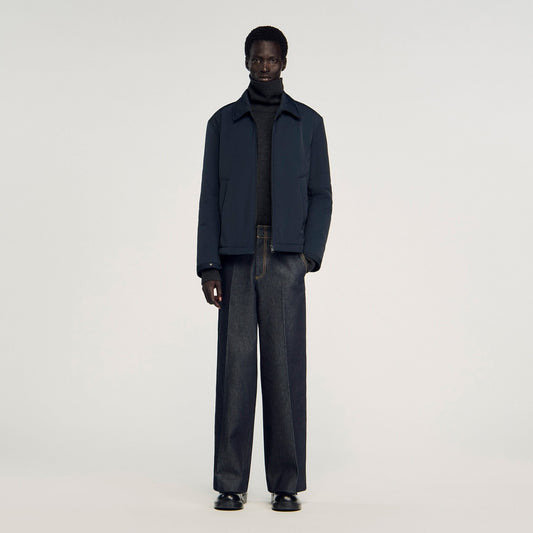 Sandro Quilted zip-up jacket