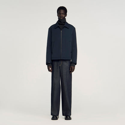 Sandro Quilted zip-up jacket