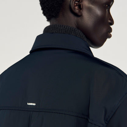 Sandro Quilted zip-up jacket