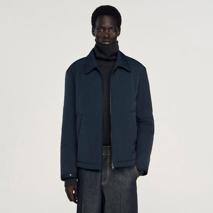 Sandro Quilted zip-up jacket