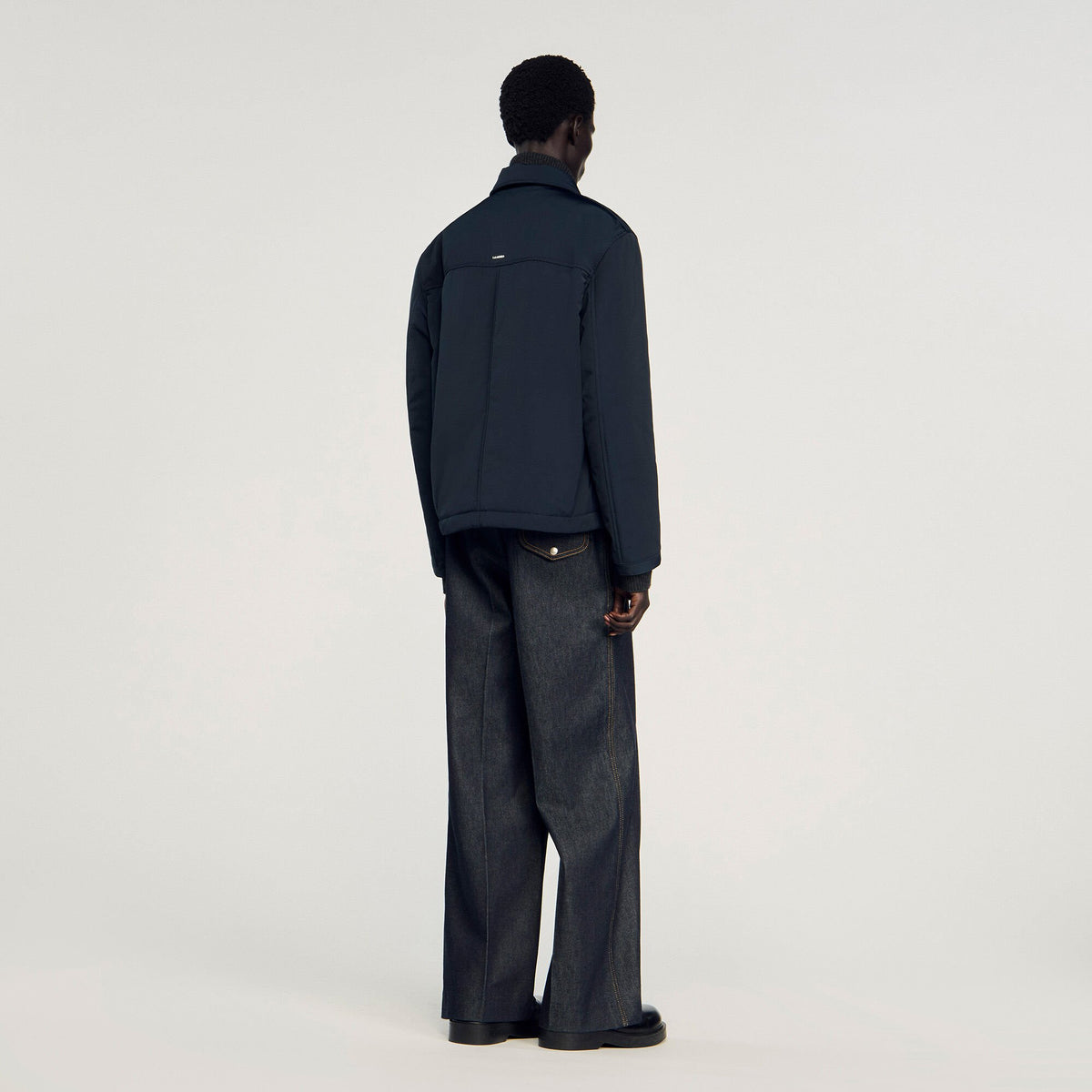 Sandro Quilted zip-up jacket