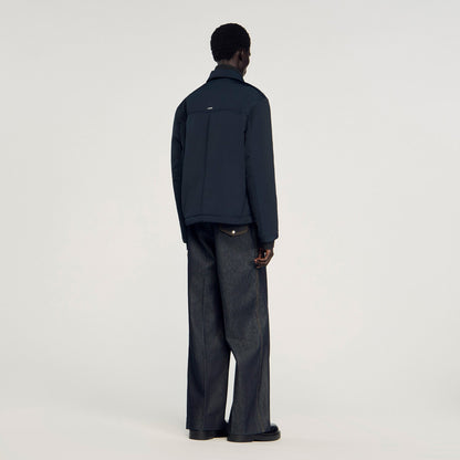 Sandro Quilted zip-up jacket