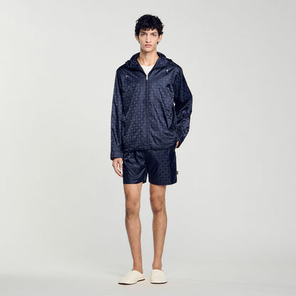 Sandro Square Cross nylon jacket