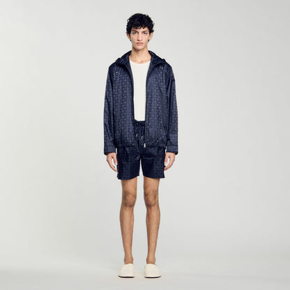 Sandro Square Cross nylon jacket