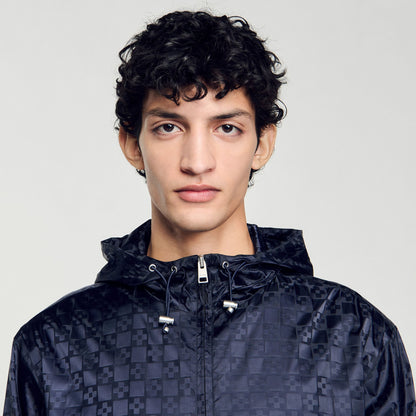 Sandro Square Cross nylon jacket