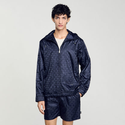 Sandro Square Cross nylon jacket