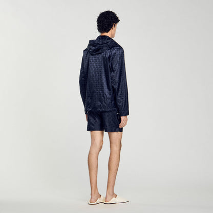 Sandro Square Cross nylon jacket