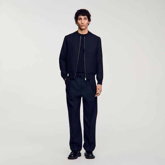Sandro Zip-up varsity jacket