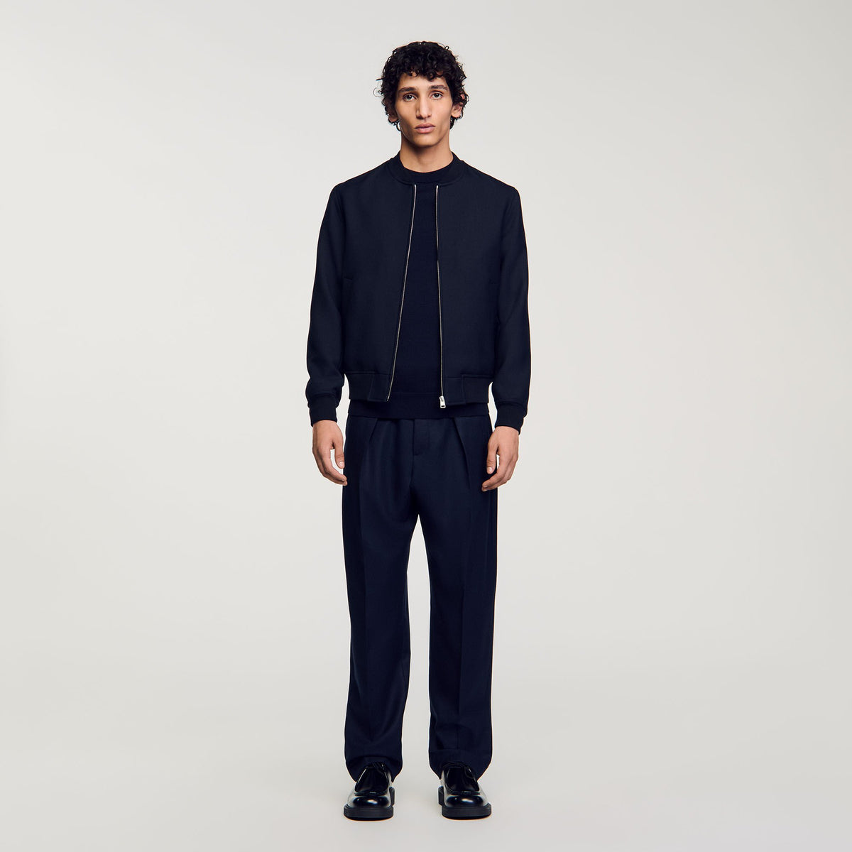 Sandro Zip-up varsity jacket