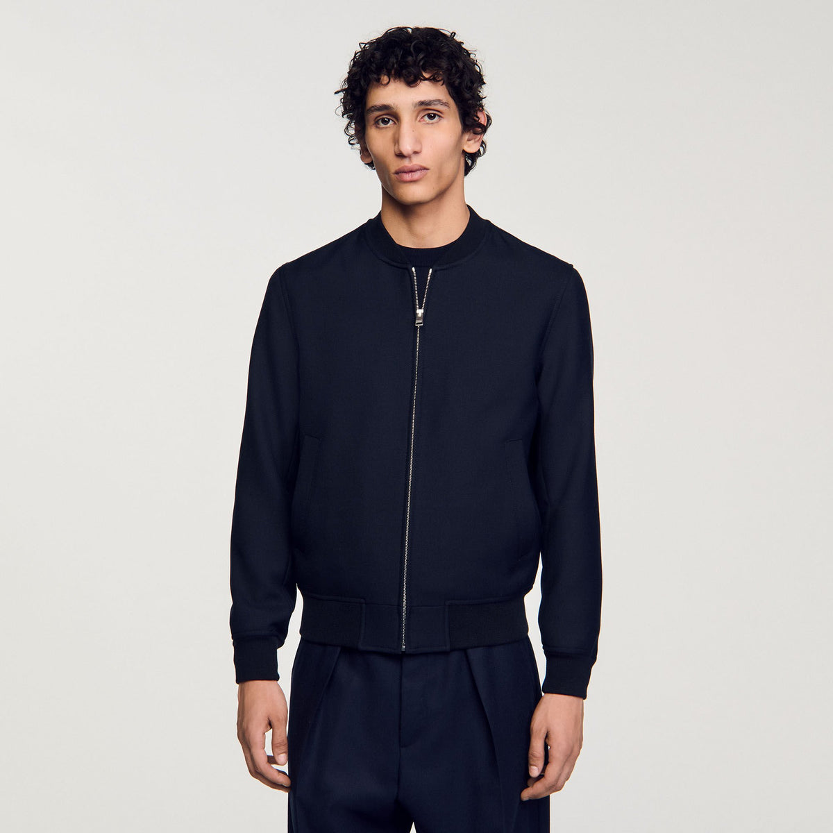 Sandro Zip-up varsity jacket