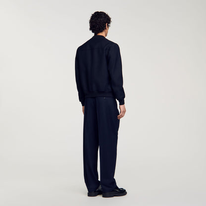 Sandro Zip-up varsity jacket