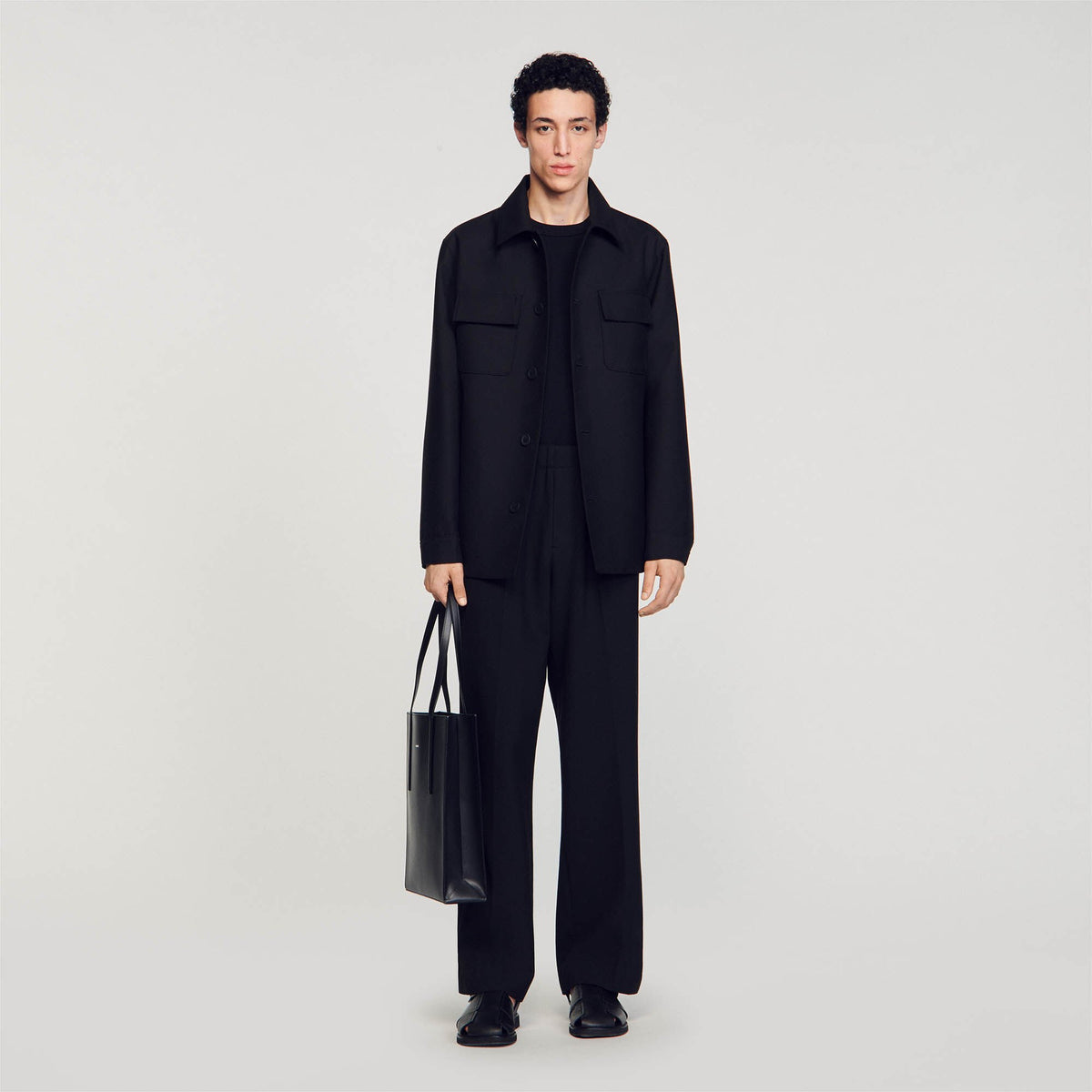 Sandro Buttoned oversized shirt
