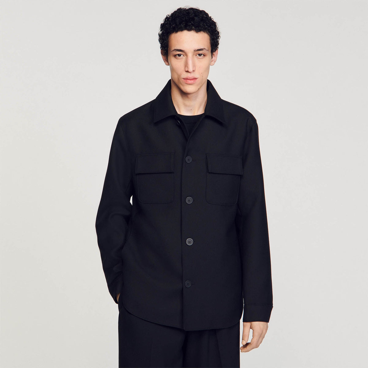 Sandro Buttoned oversized shirt