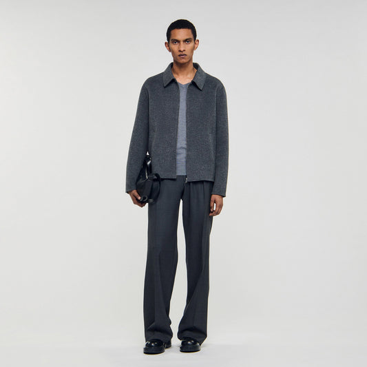 Sandro Double-faced wool jacket