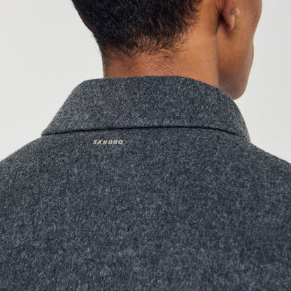 Sandro Double-faced wool jacket