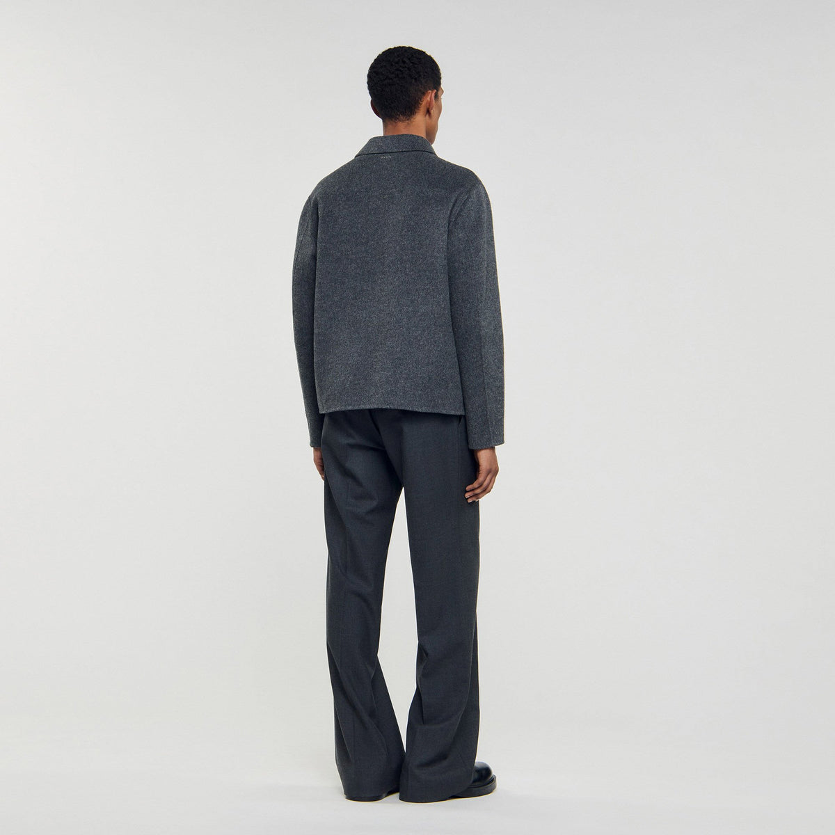 Sandro Double-faced wool jacket
