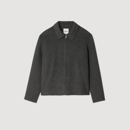 Sandro Double-faced wool jacket