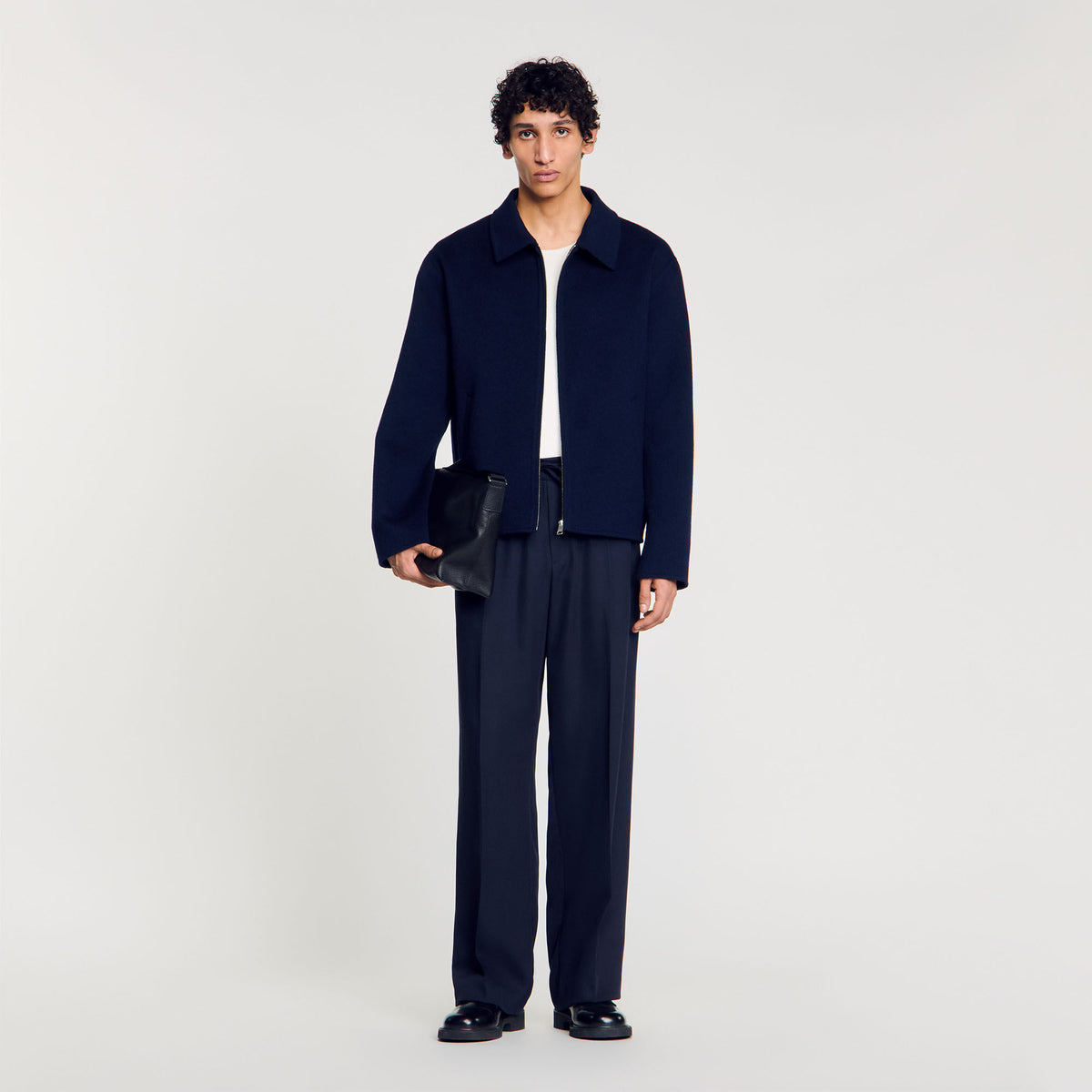 Sandro Double-faced wool jacket