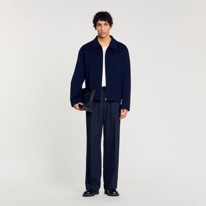 Sandro Double-faced wool jacket