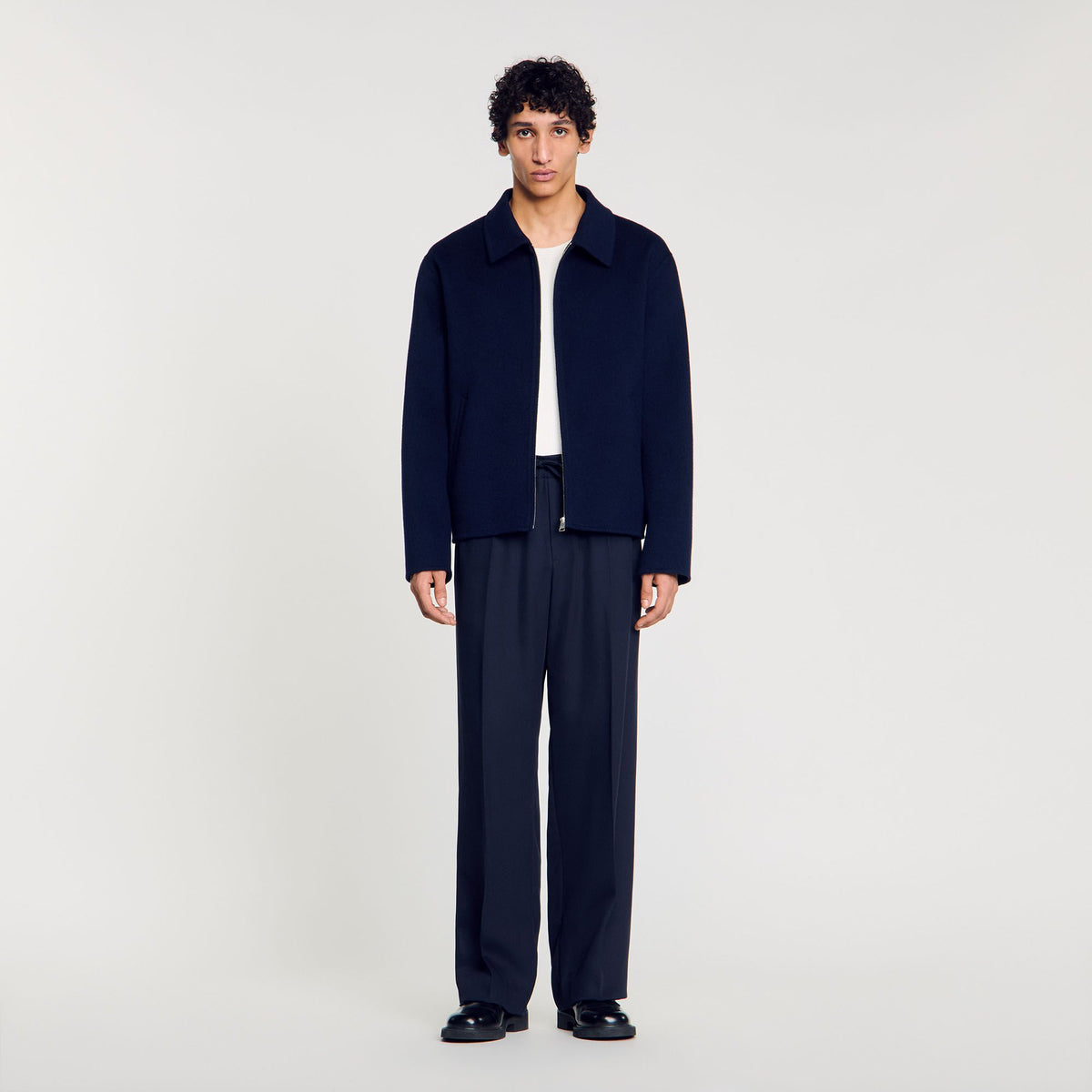Sandro Double-faced wool jacket