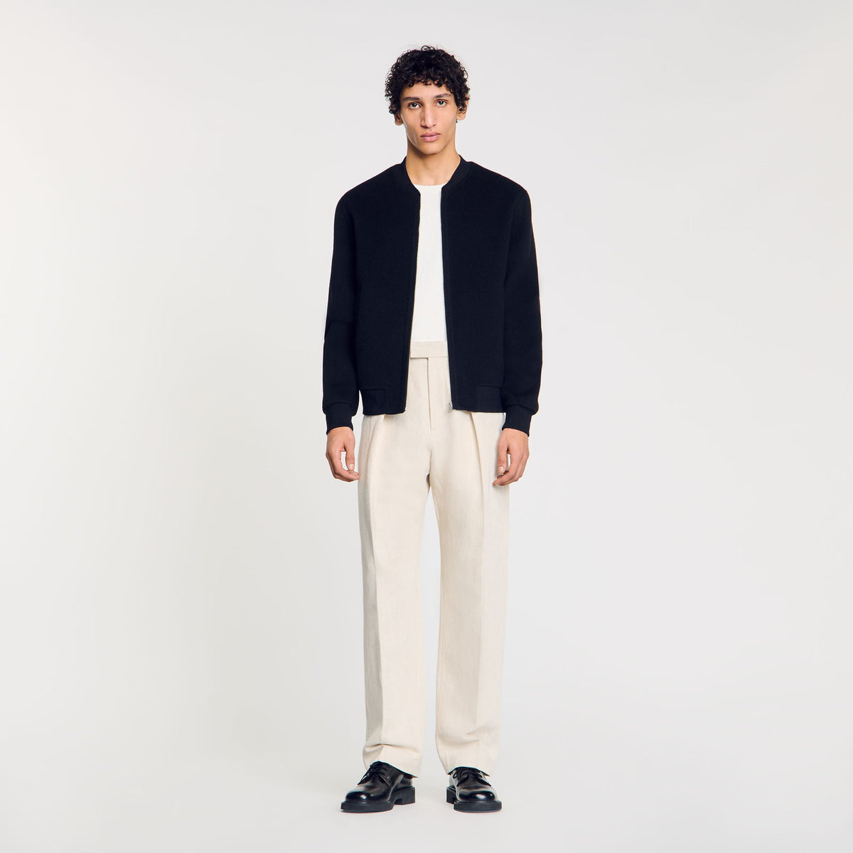 Sandro Double-faced wool jacket