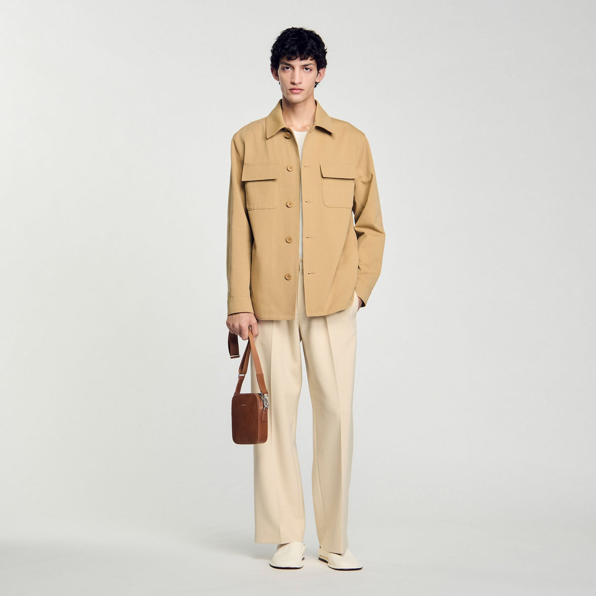 Sandro Oversized shirt with pockets