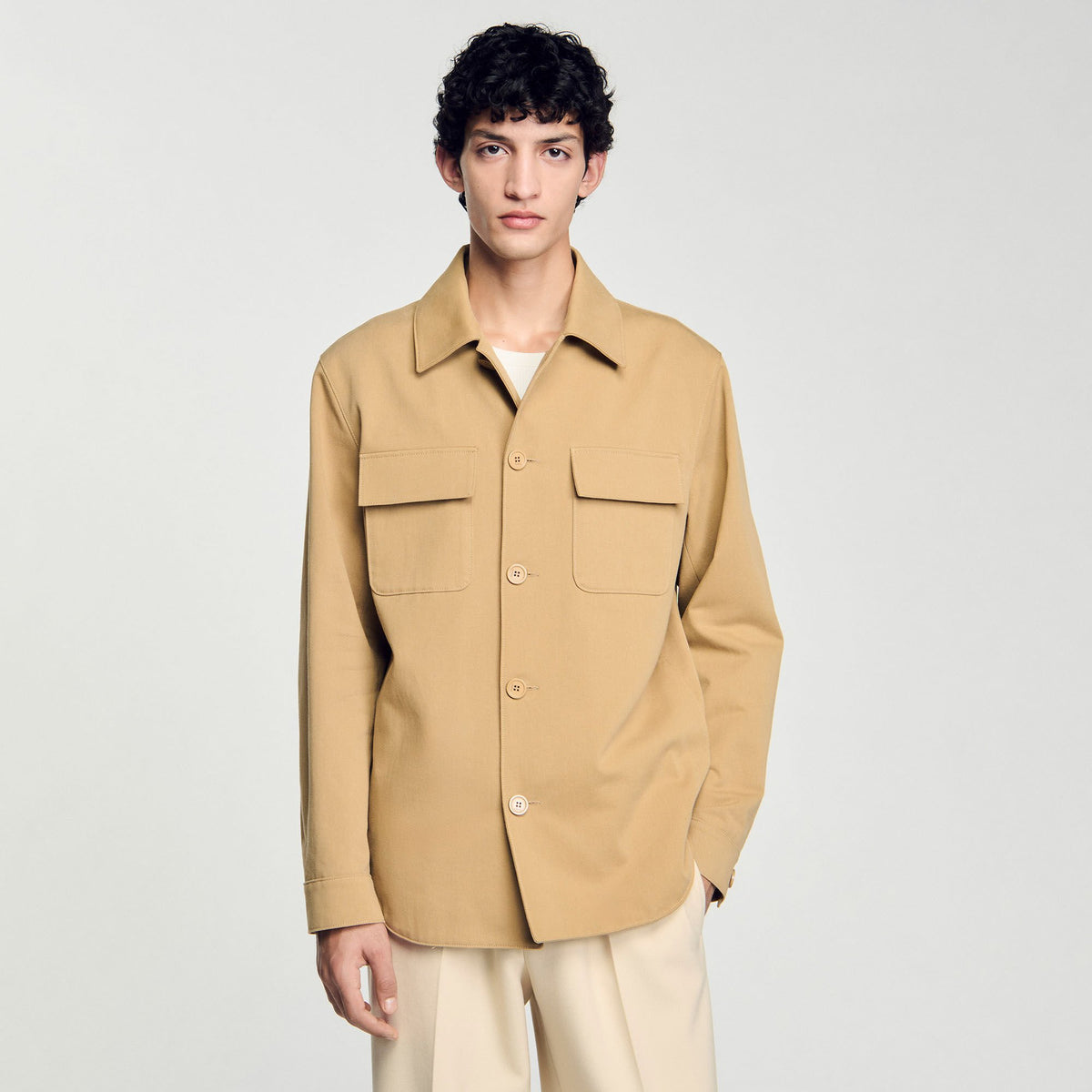 Sandro Oversized shirt with pockets
