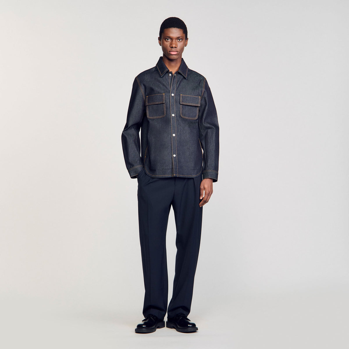 Sandro Denim oversized shirt