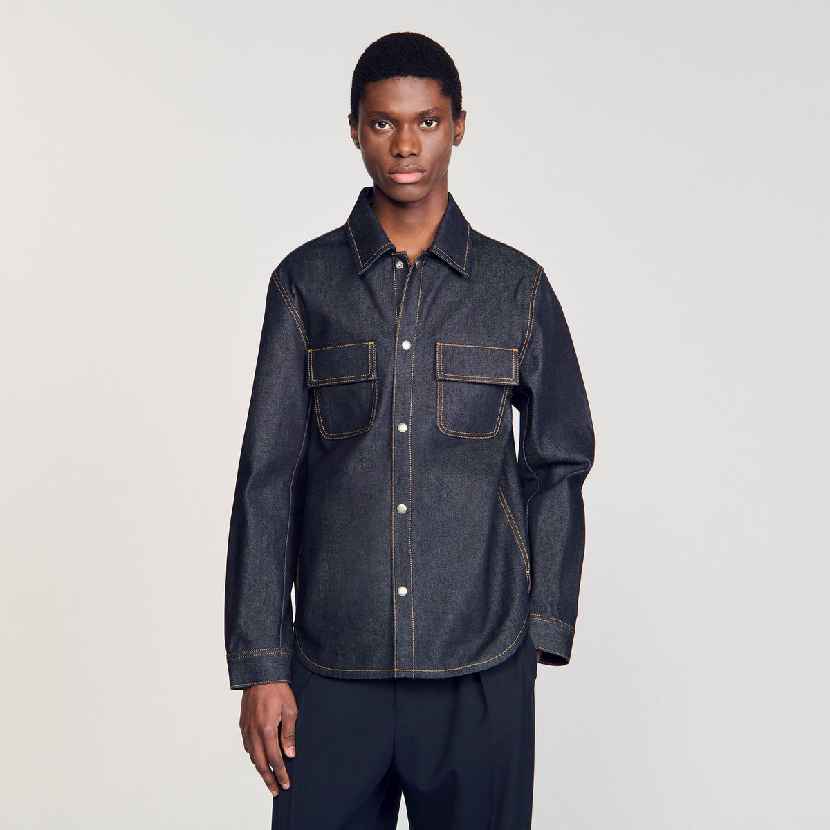 Sandro Denim oversized shirt