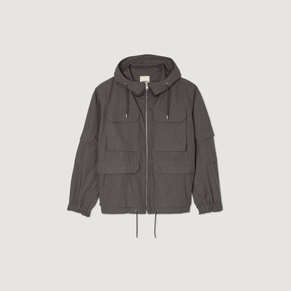 Sandro Hooded military parka