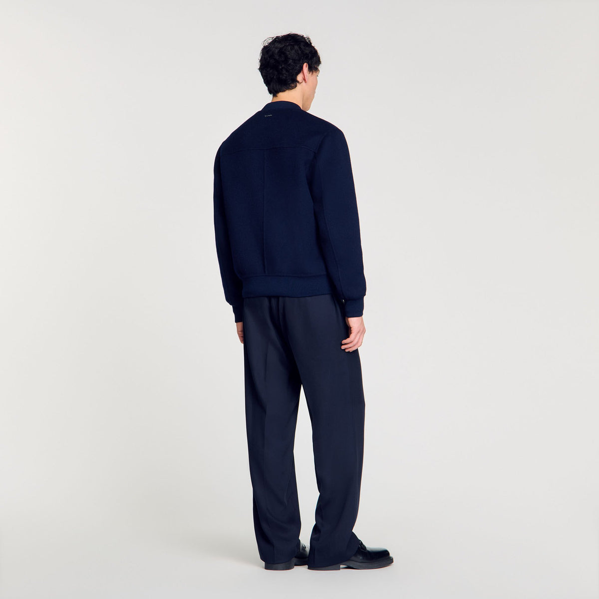Sandro Double-faced snake-detail jacket