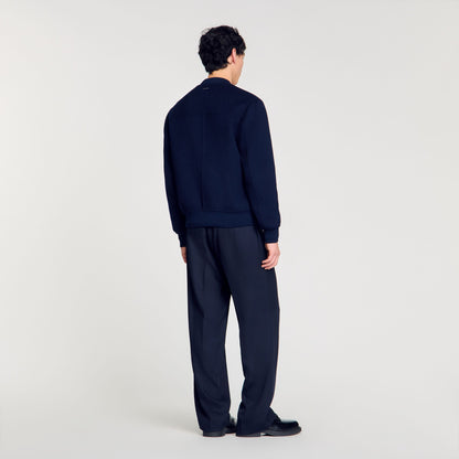 Sandro Double-faced snake-detail jacket