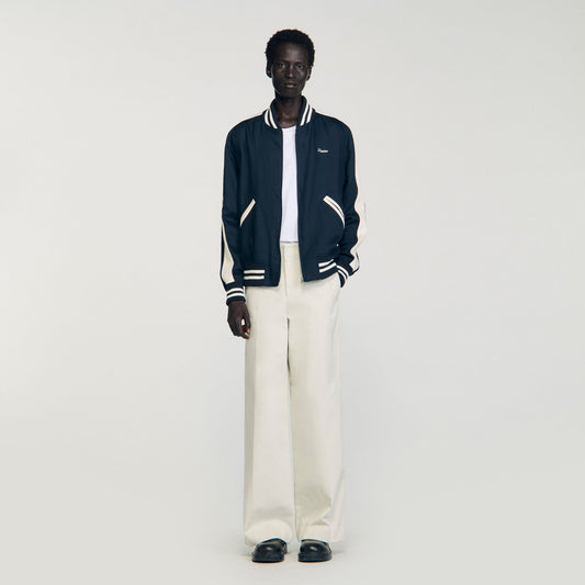 Sandro Zip-up varsity jacket