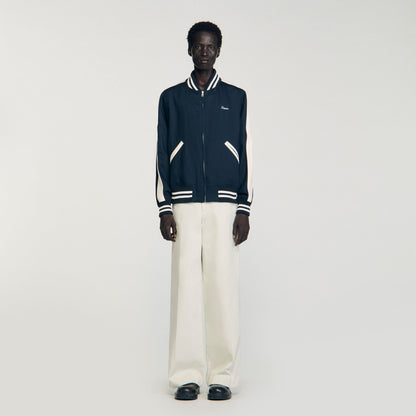 Sandro Zip-up varsity jacket