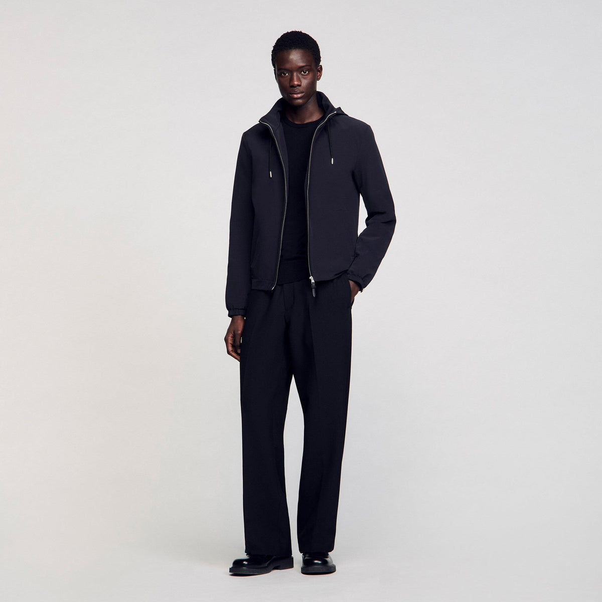 Sandro Zip-up hooded jacket