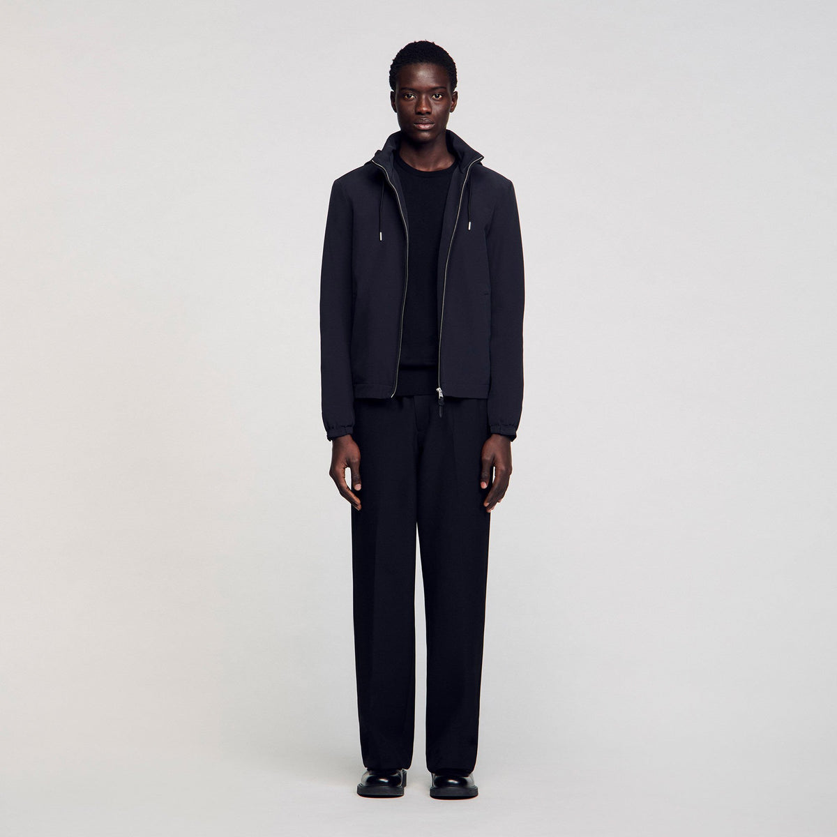 Sandro Zip-up hooded jacket