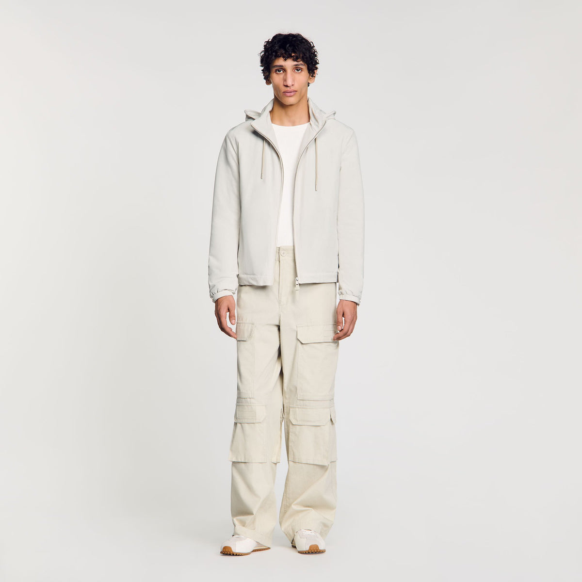 Sandro Zip-up hooded jacket