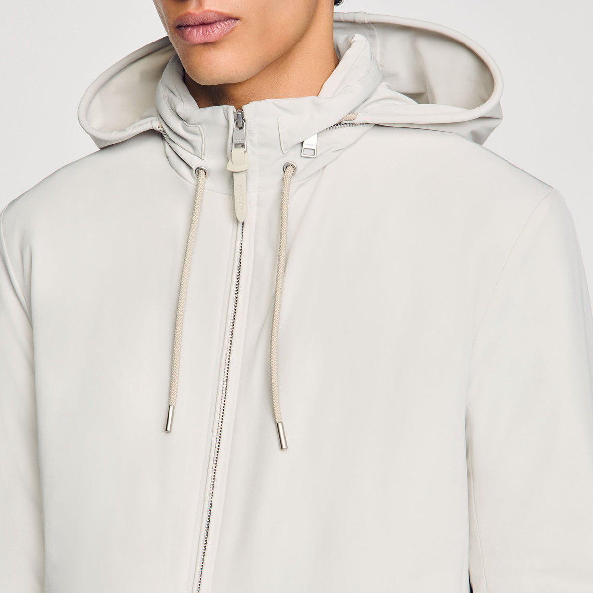 Sandro Zip-up hooded jacket