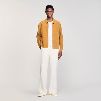 Sandro Split leather jacket