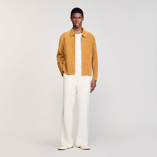 Sandro Split leather jacket