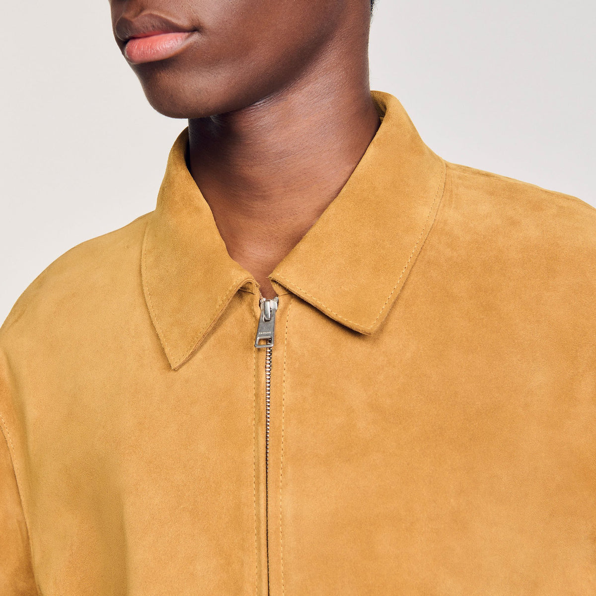 Sandro Split leather jacket