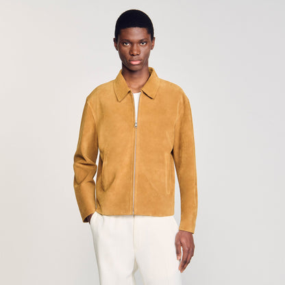 Sandro Split leather jacket