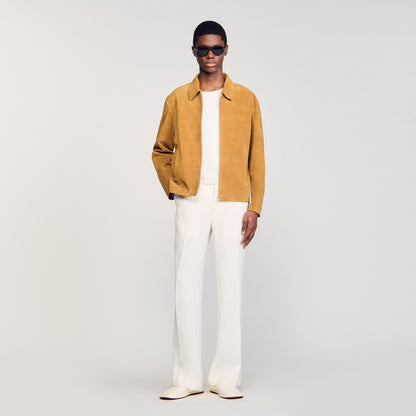 Sandro Split leather jacket